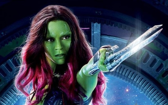 Zoe Saldana's character, Gamora.